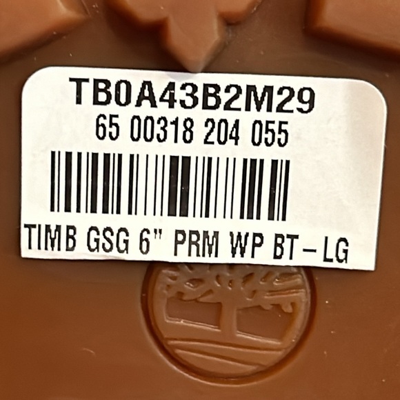 ♡BRAND NEW IN BOX Timberland™ Light Grey Genuine Nubuck Leather Boots♡ Size 5.5♡ - Picture 13 of 13